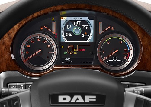Панель инструментов нового DAF XF евро 6